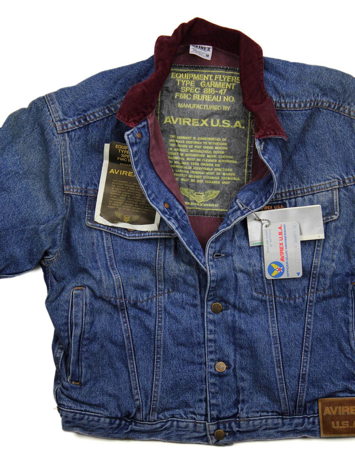 avirex denim jacket