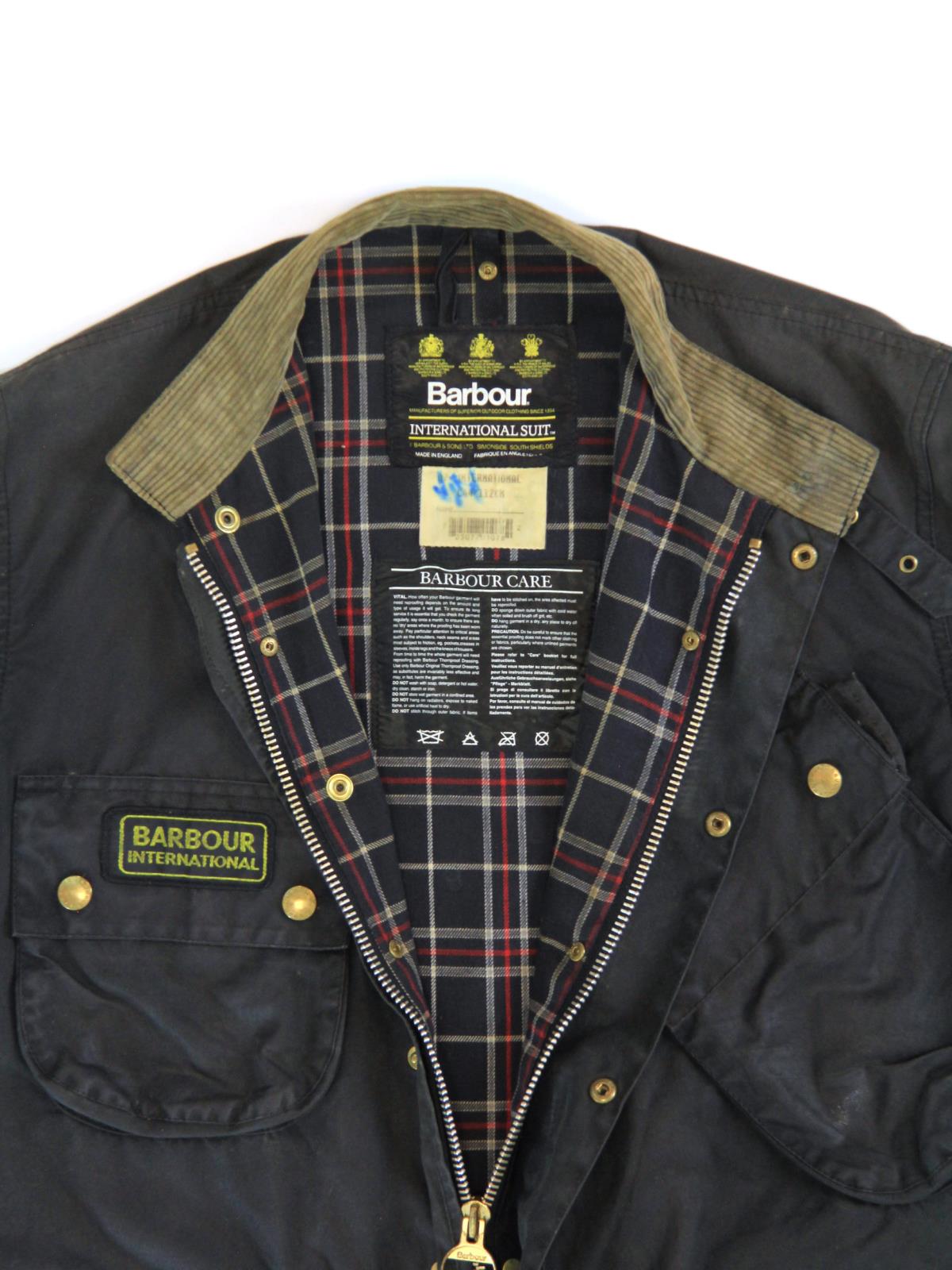 売り出し特注品 Barbour INTERNATIONAL C34/86cm USED 英国製 | www