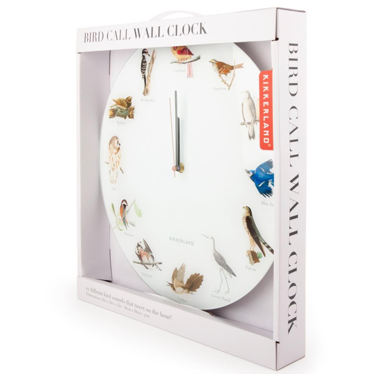 KIKKERLAND BIRD CALL WALL CLOCK