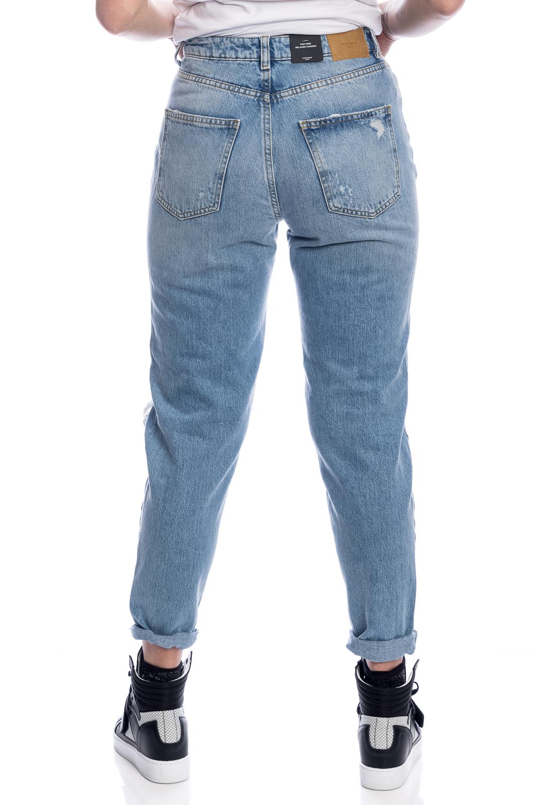 Pantaloni jeansVero Moda in Denim di colore Blu Donna Abbigliamento da Jeans da Jeans dritti 