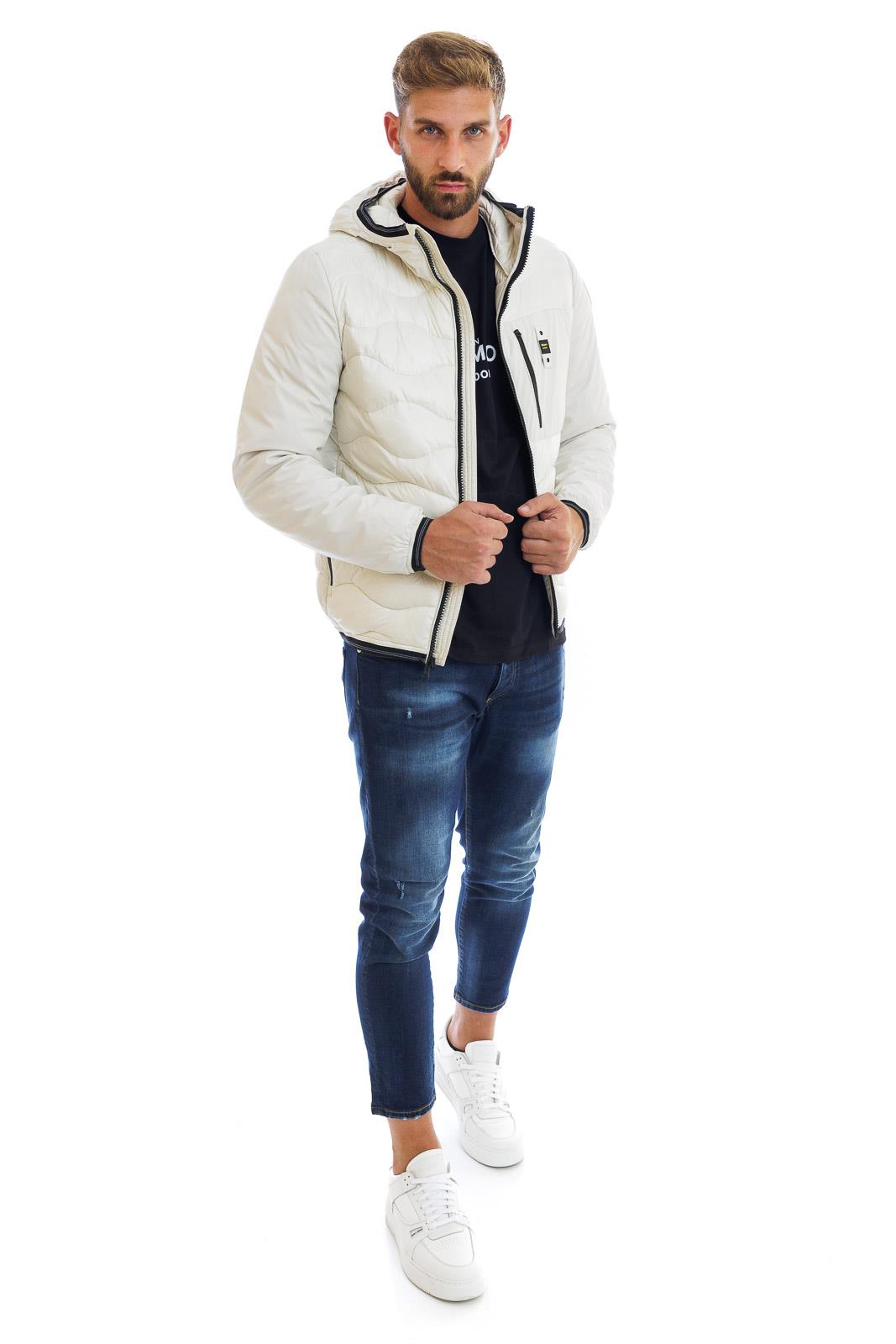 Blauer giubbino uomo Duxbury in nylon beige