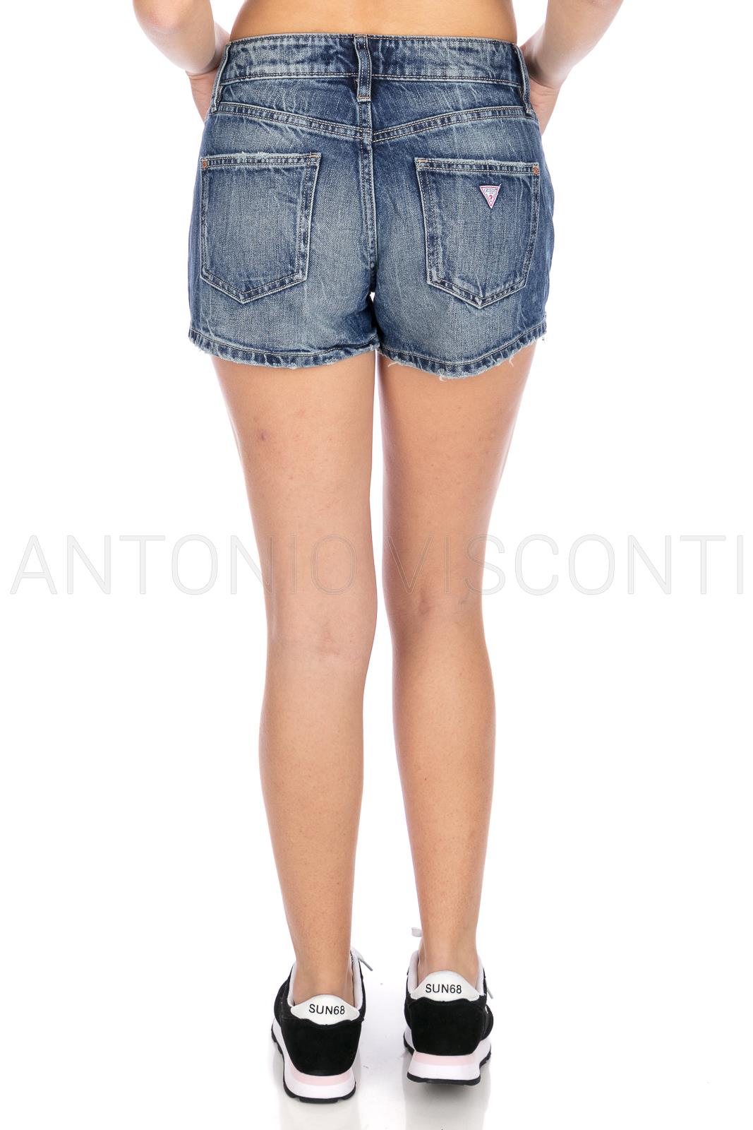 jean shorts guess