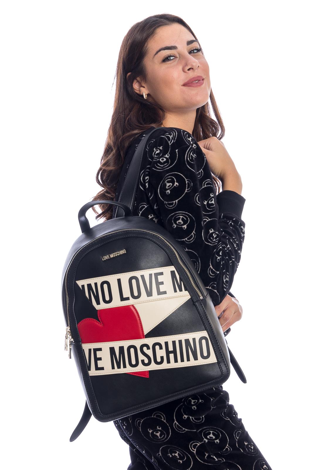 Love Moschino Borsa Zaino JC4019 Pu Nero Sintetico Nero | Zaini Donna «  KiBuLe