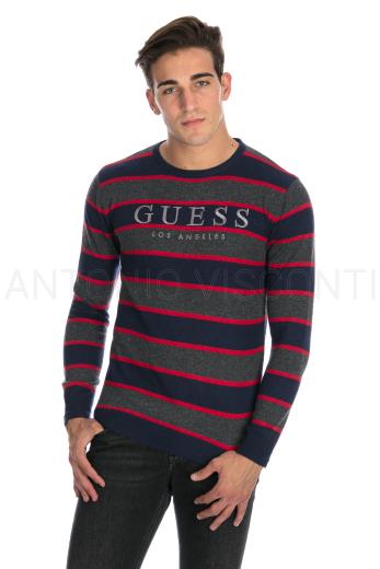 maglia guess uomo a righe