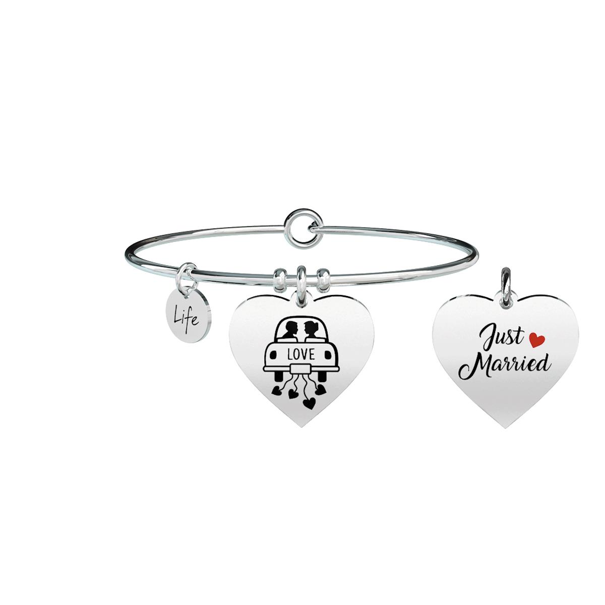 Bracciale Special Moments Cuore Just Married Donna Acciaio Kidult 731297
