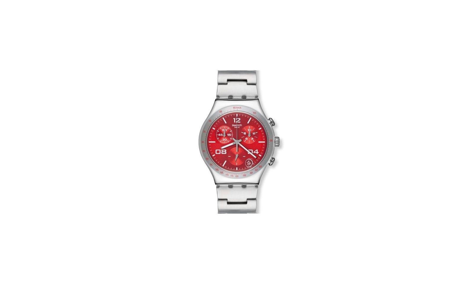 Orologio Blustery Red Swatch Metallo YCS563G