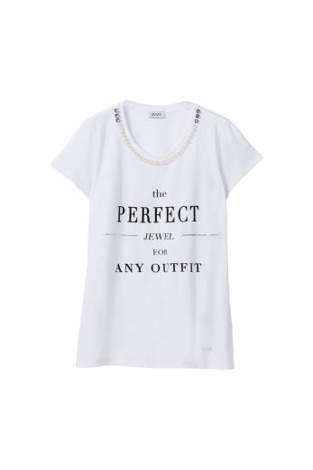 t shirt con perle