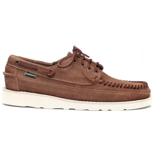 Mocassino da barca Sebago Docksides Portland in camoscio cognac