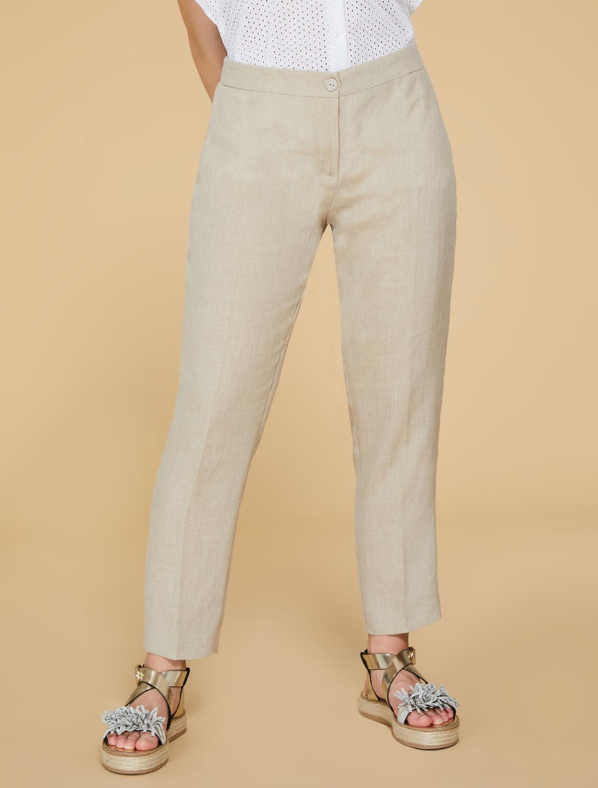 Pantaloni In Lino Persona By Marina Rinaldi | Mary B