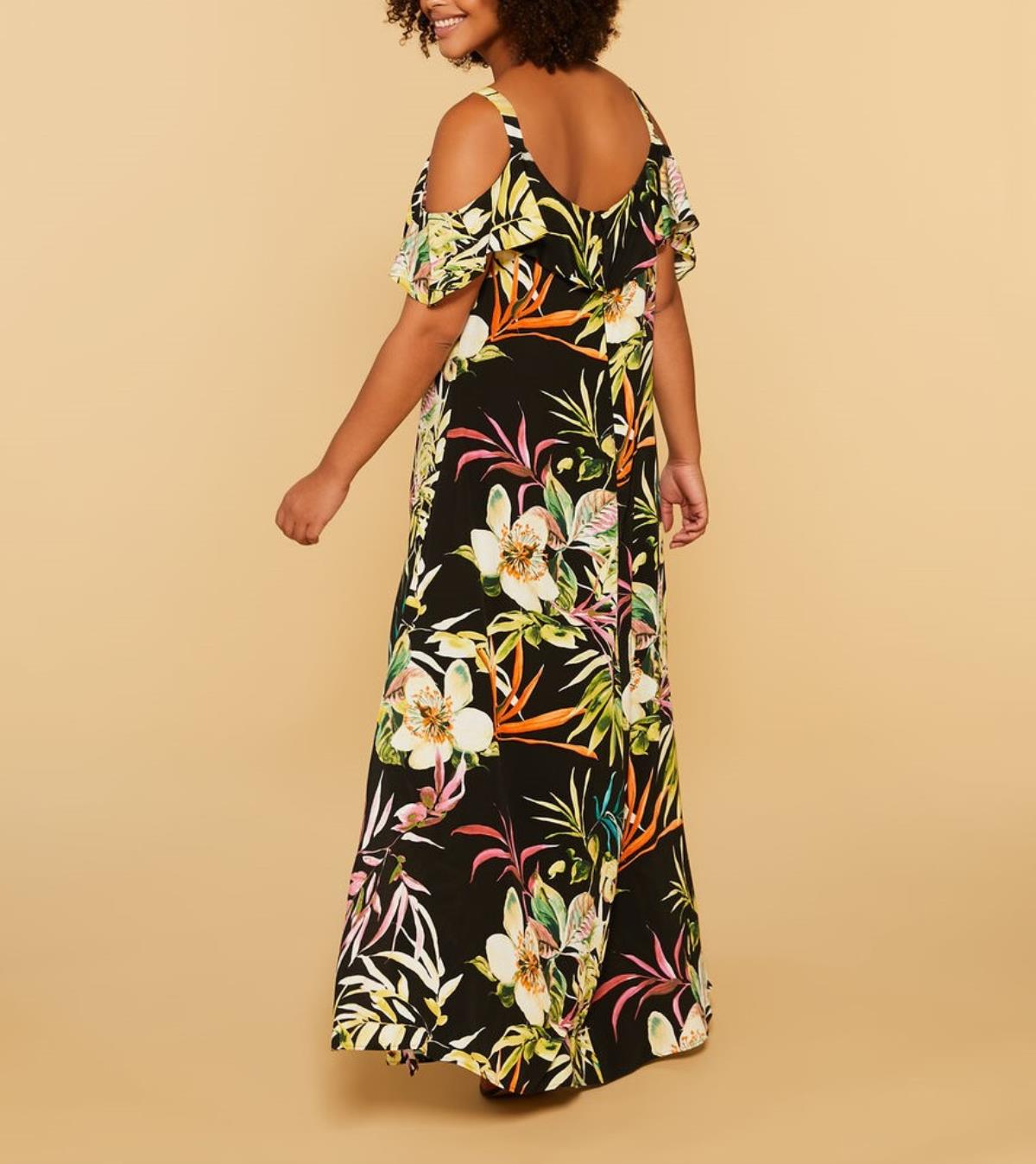 Abito Lungo Fantasia Marina Rinaldi|Mary Boutique