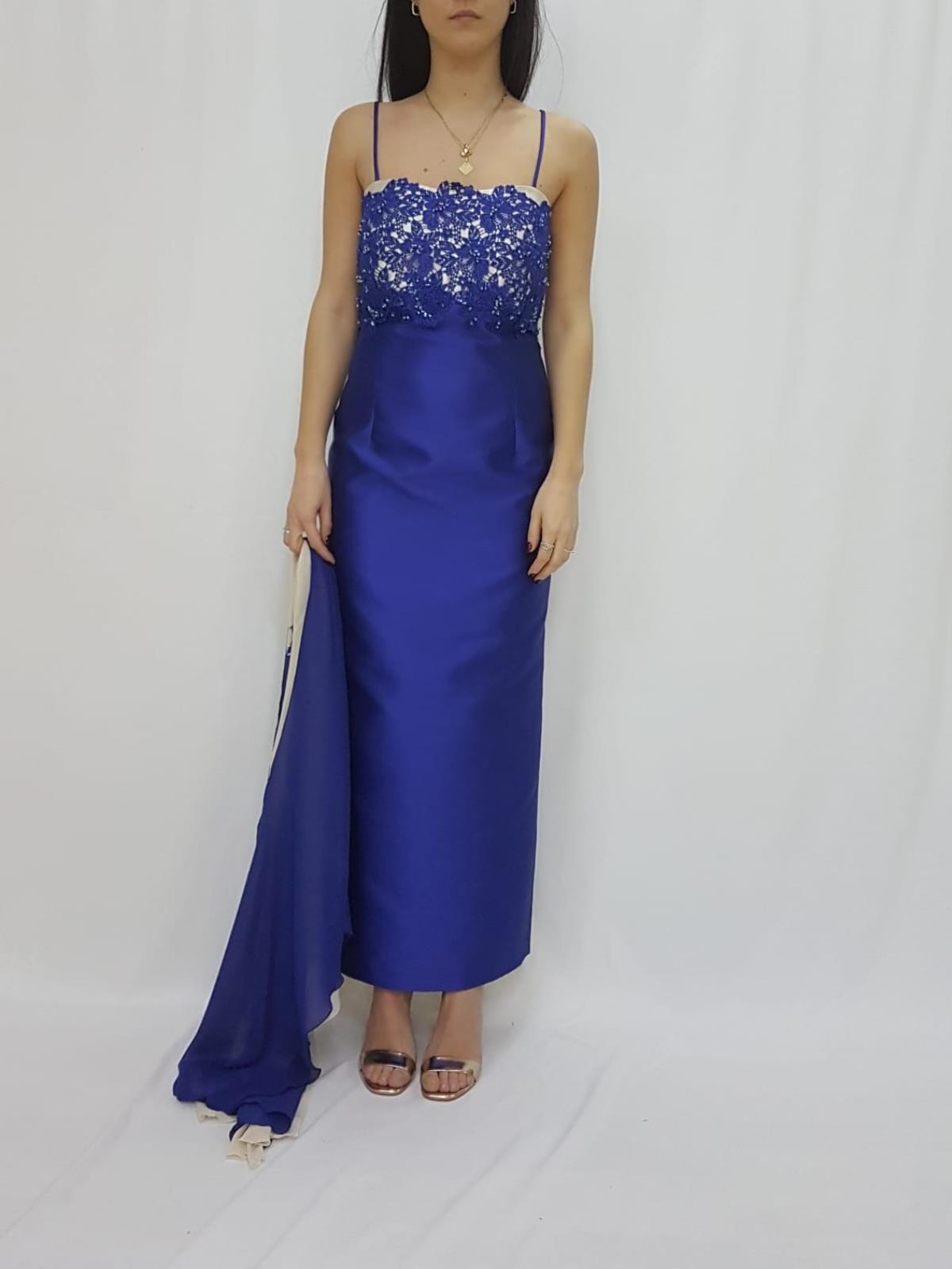 Abito Lungo Cobalto Bartin | Mary Boutique