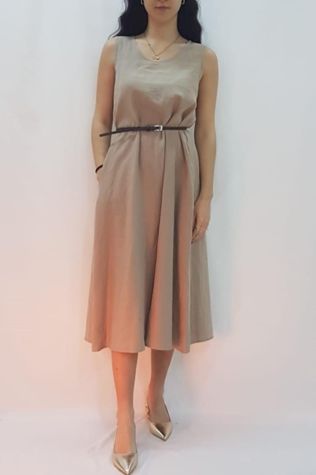 Abito Midi In Lino Max Mara | Mary Boutique