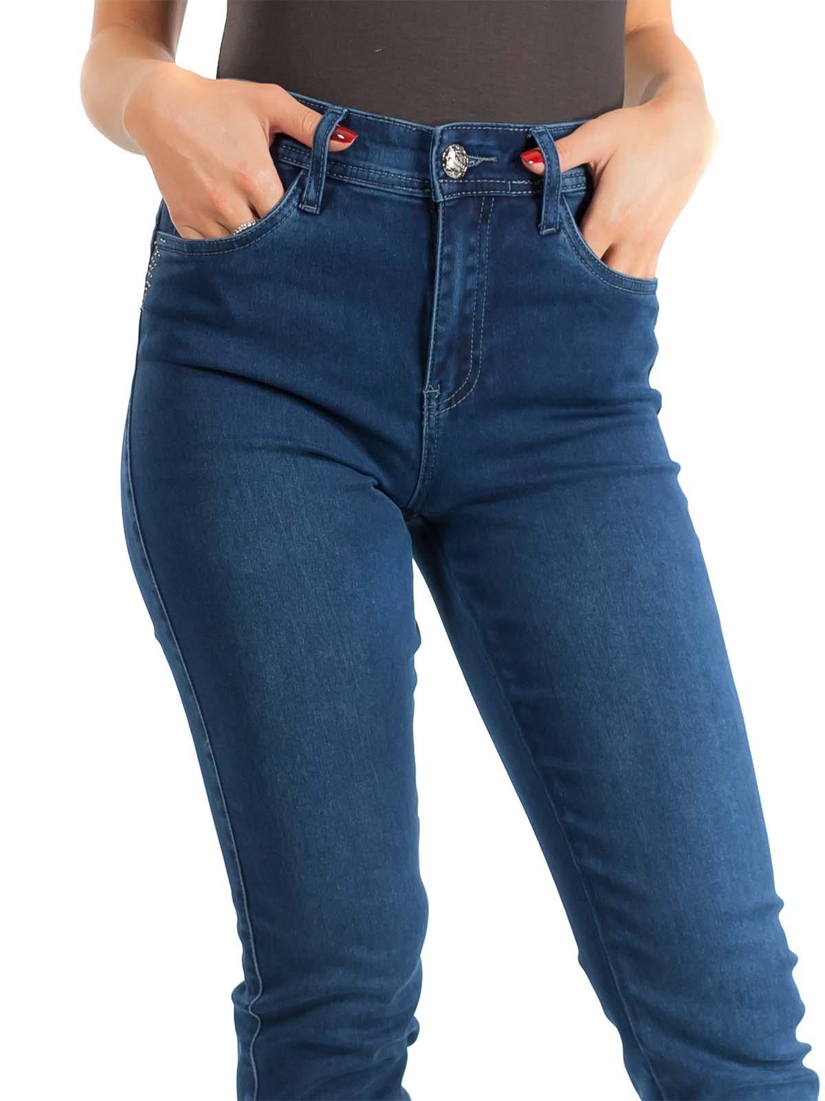Emanuela Costa Jeans a Sigaretta Donna in Denim Cotone con Elastico Taglia conformata