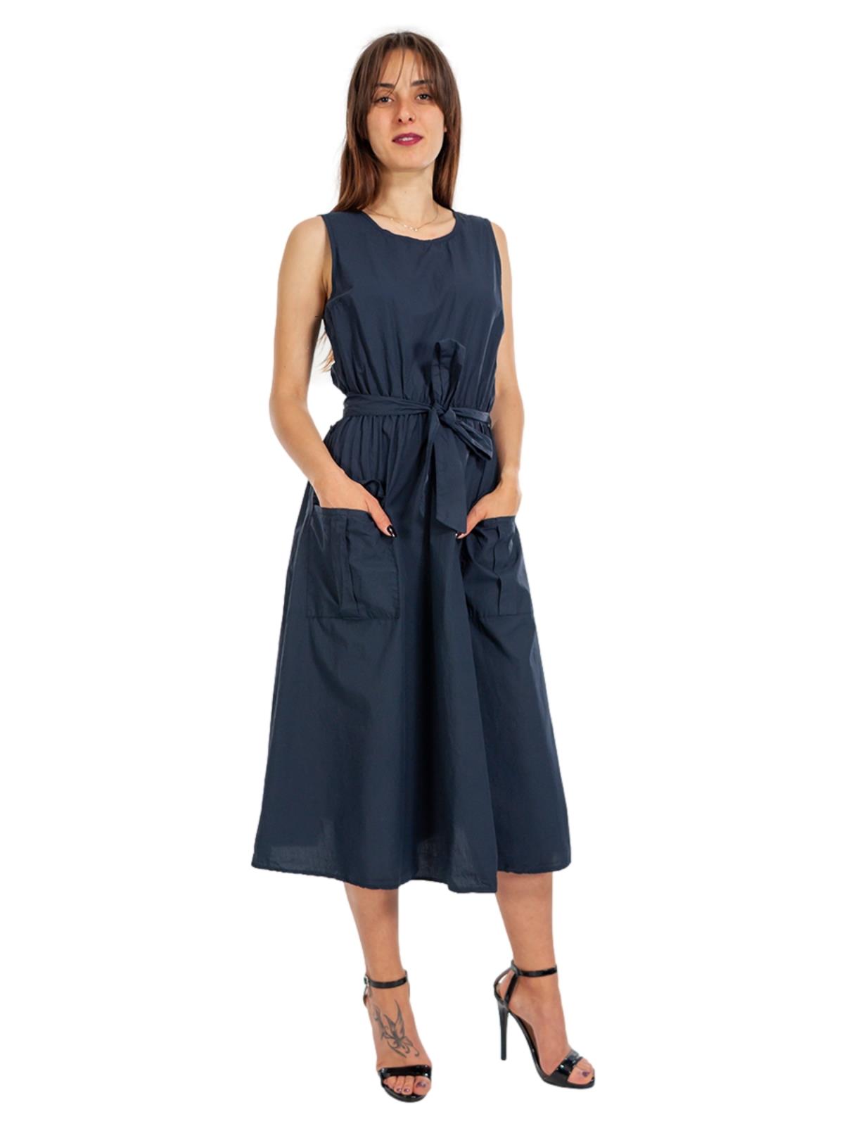 Vestito Lungo Estivo Donna Cotone Da Giorno Casual Colorato