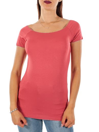 Maglietta Estiva Donna In Cotone A Girocollo Con Stampa Cuore – Top Casual E Sciolto Per L’Estate