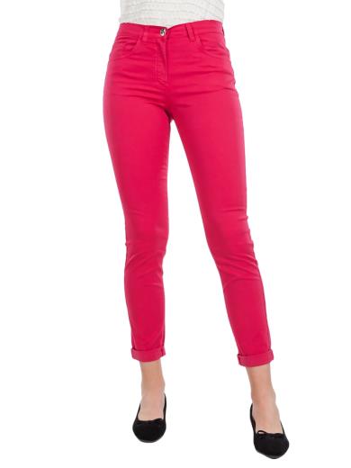 Pantalone Chino Donna Estivo Leggeri Cotone A Sigaretta Slim Fit