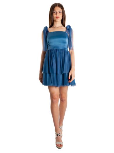 Abito Da Cerimonia Corto Donna In Tulle Elegante Estivo