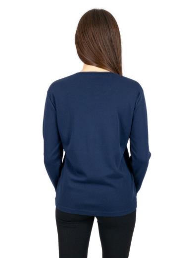 M'ama Maglia elasticizzata in costa larga a maniche lunghe