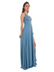 Abito Cerimonia Lungo Donna Damigelle Stile Impero 3937-slim