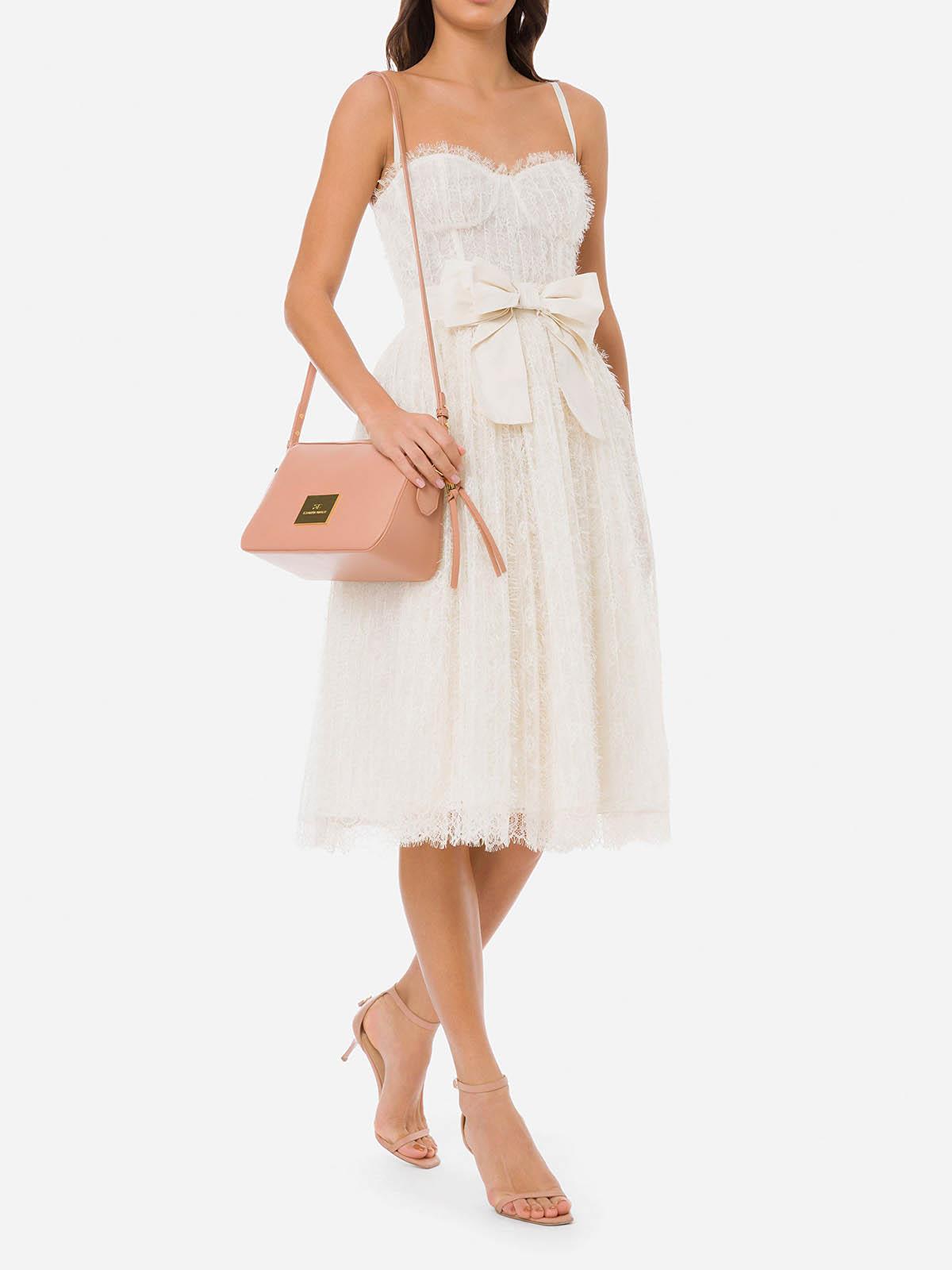 AB04622E2 Elisabetta Franchi Mini Abito In Pizzo
