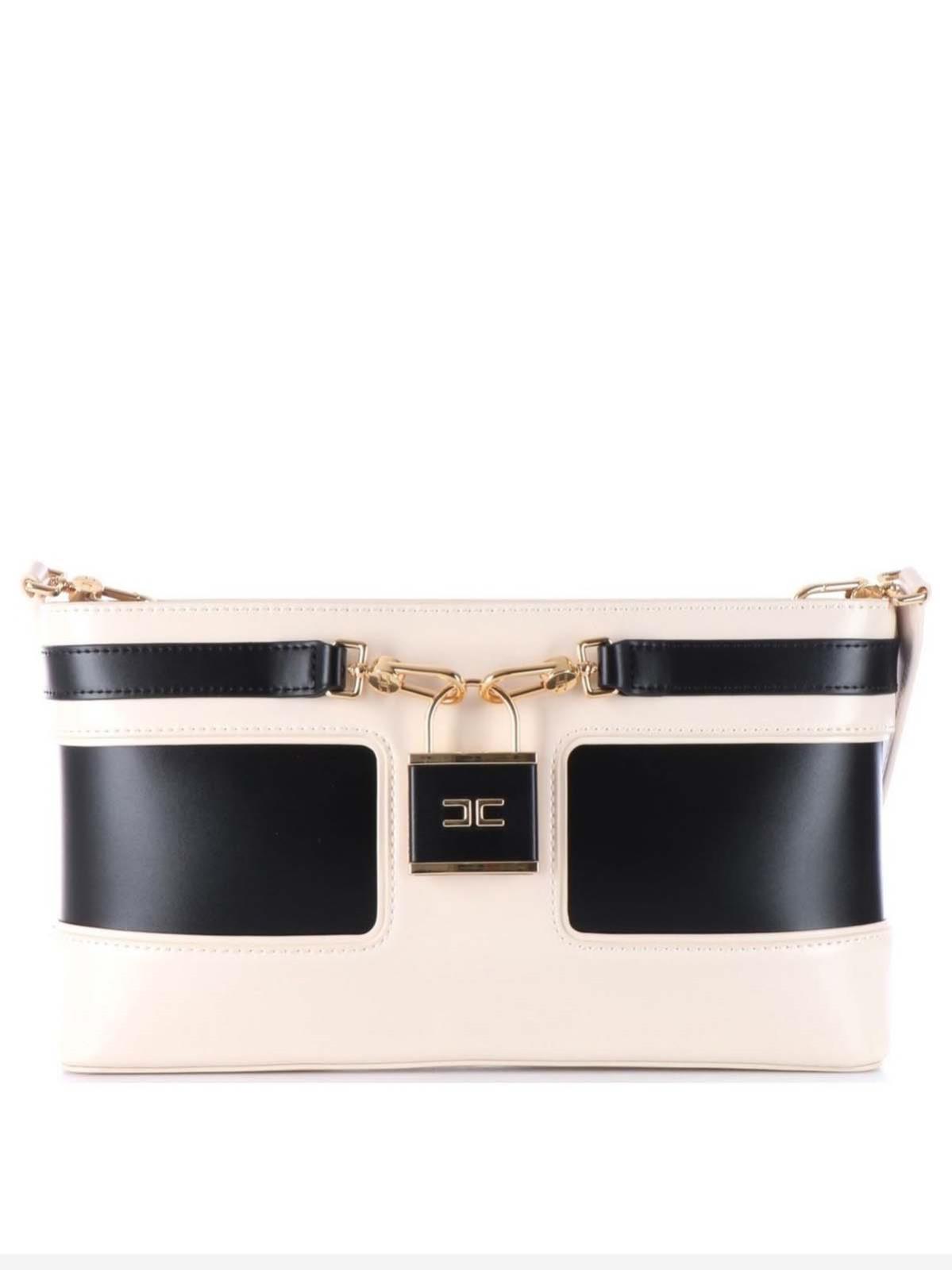 Borsa Elisabetta Franchi Bs44a22e2 Elisabetta Franchi Busta A Mano Con  Lucchetto