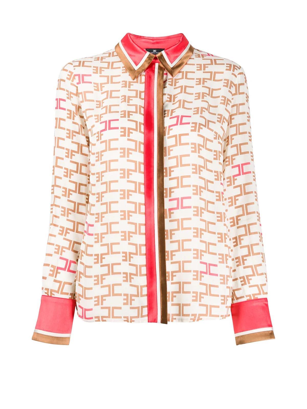 camicia elisabetta franchi con logo
