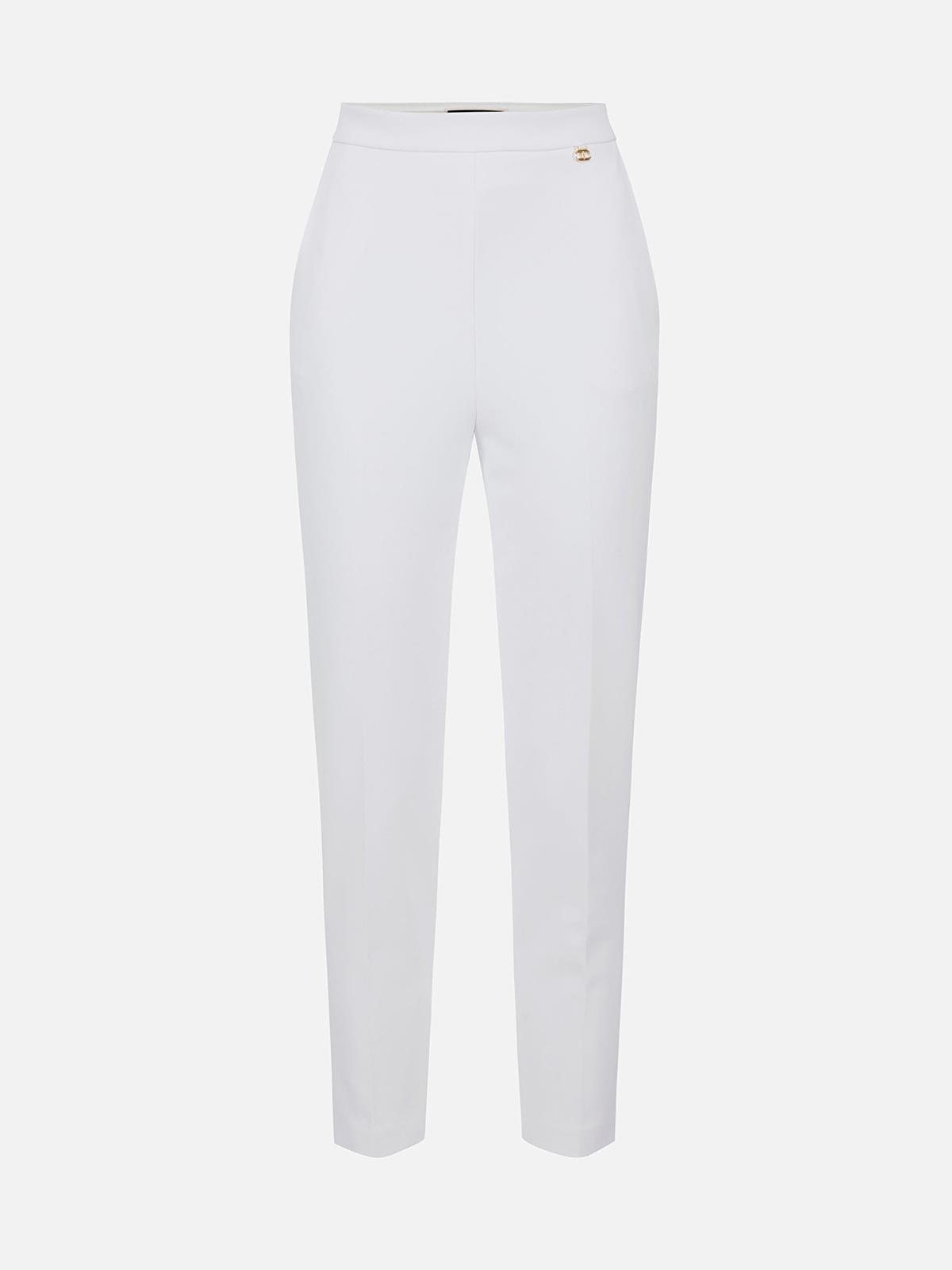 Pantalone Doppio Crêpe Skinny Elisabetta Franchi Pa37511e2