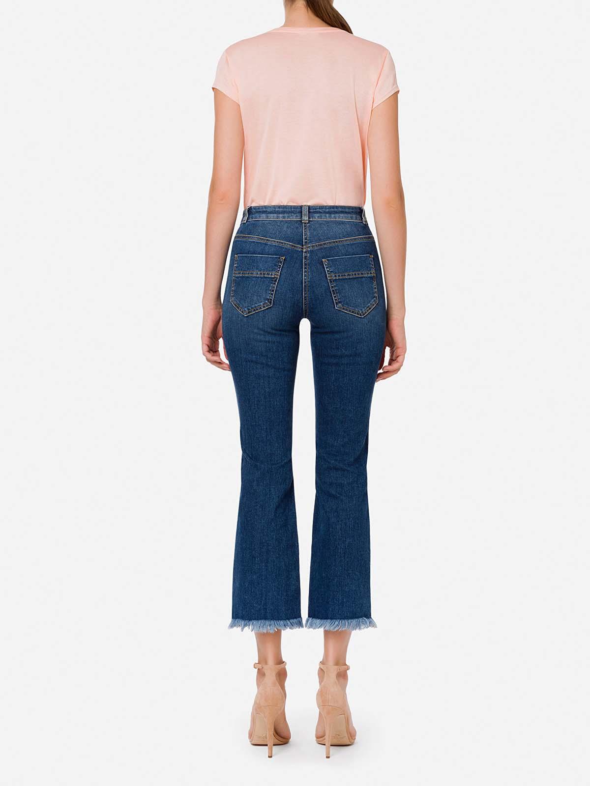 Pj34d21e2 Elisabetta Franchi Jeans Fondo Sfrangiato