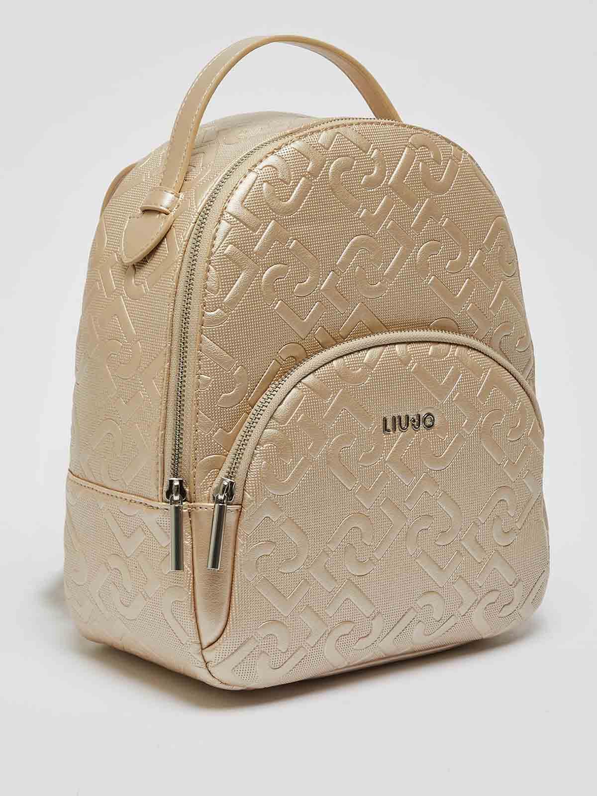 Aa2078 Liu Jo Zaino | Zainetto Con Logo Monogram In Rilievo