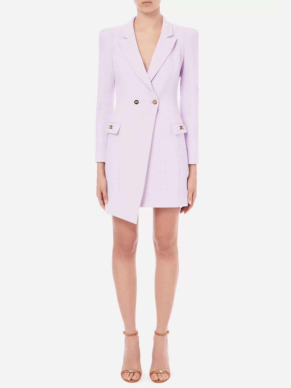 AB06921E2 Elisabetta Franchi Robe Manteau Asimmetrico