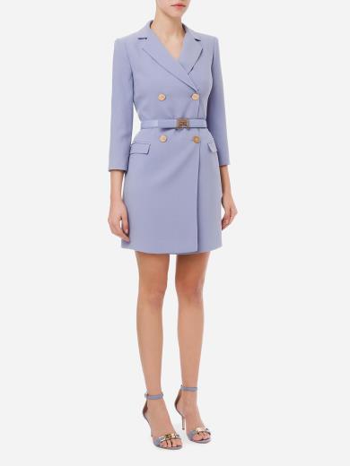 Ab06721e2 Elisabetta Franchi Abito Robe Manteau Con Fibbia