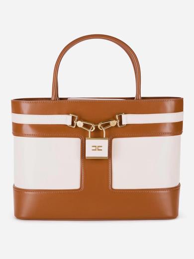 Borsa Elisabetta Franchi Bs41a22e2 Elisabetta Franchi Borsa Shopper Media  Con Lucchetto