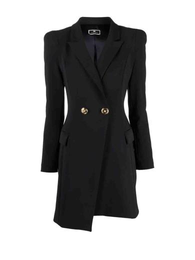 Robe Manteau Asimmetrico Con Rever Elisabetta Franchi Ab09116e2