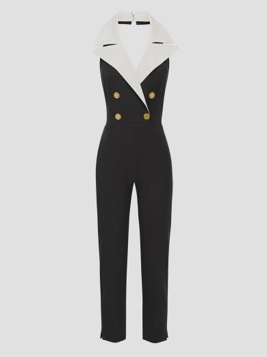 elisabetta franchi denim jumpsuit