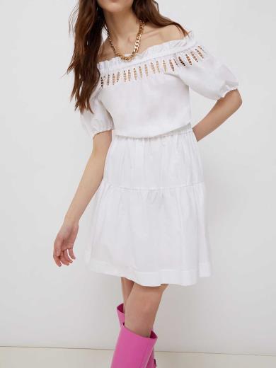 Liu Jo Vestito Corto Con Scollo Bardot