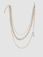 8JA024 M003 Patrizia Pepe Necklace In Brass And Glass