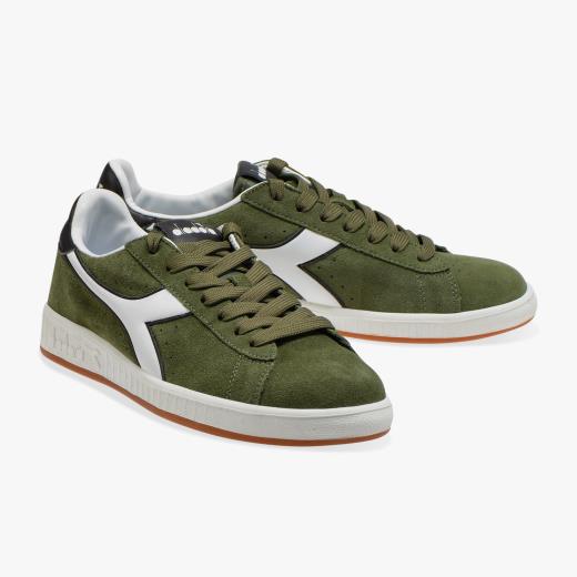 Diadora Game P Sneakers Uomo Stringate Bianco Verde Jelly Bean