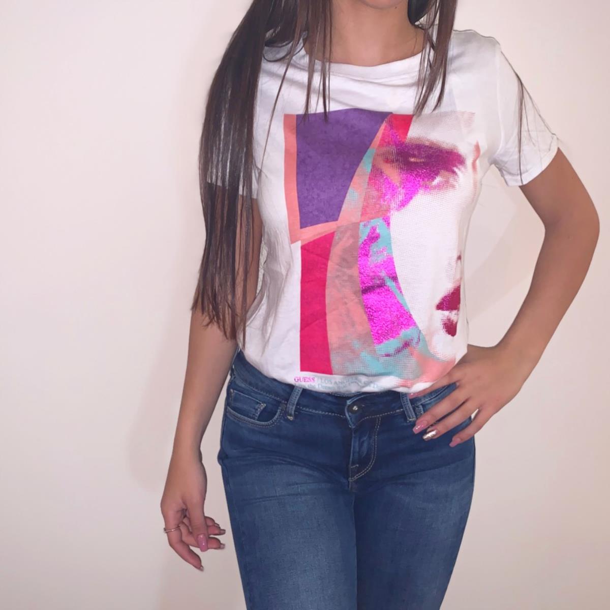Guess Jeans Shirt Donna 100%cotone W0gi88k46d0