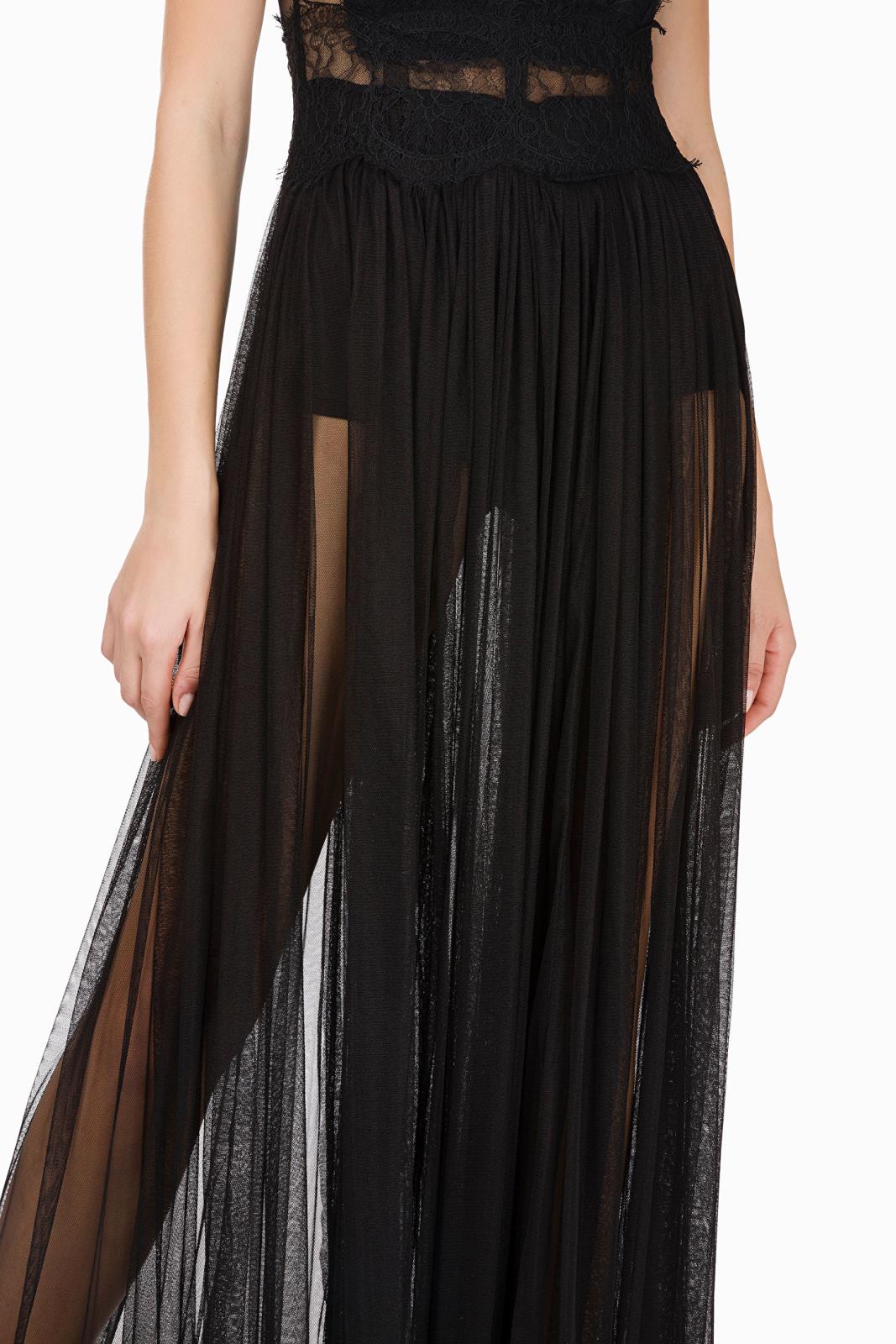 abito lungo tulle elisabetta franchi